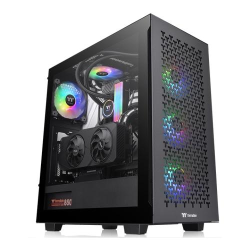 Gabinete  THERMALTAKE V350 TG ARGB AIR, Midi-Tower, Gabinete, ATX, Micro ATX y Mini-ITX, Negro