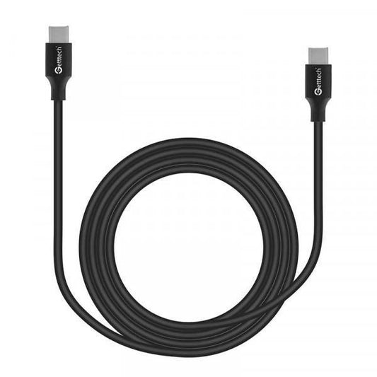 GETTTECH CABLE USB C A USB C VELOCIDAD DE TRANSFERENCIA RAPIDA, 2 METROS, COMPATIBLE CON DIFERENTES DISPOSITIVOS, COLOR NEGRO MOD. GCU-UCQC-01