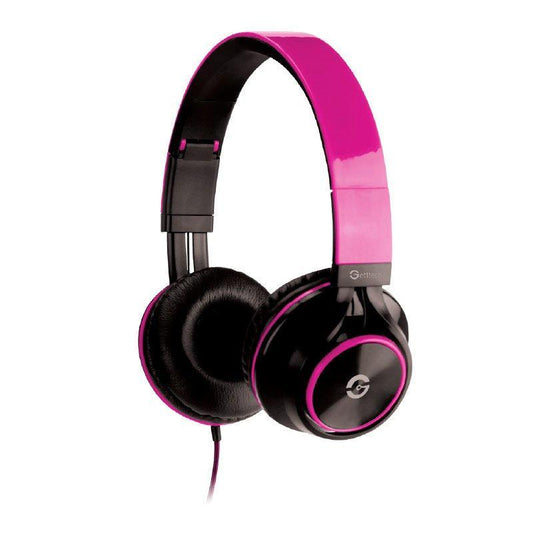 GETTTECH AURICULARES DIADEMA SONORITY, ROSA, CONEXIÓN ESTEREO DE 3.5MM, CABLE 1.2 MTS, MOD. GH-3100P
