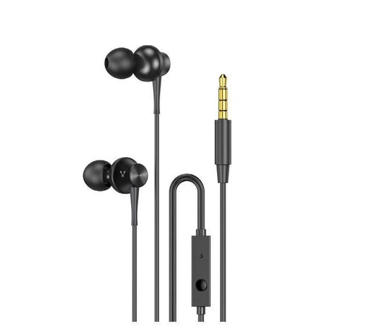 AUDIFONOS VORAGO EP-104 3.5MM NEGRO MANOS LIBRES ALMOHADILAS INTERCAMBIABLES