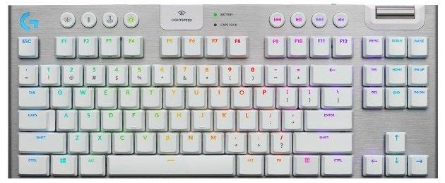 Teclado Mecánico LOGITECH 920-009660, Inalámbrico, Blanco