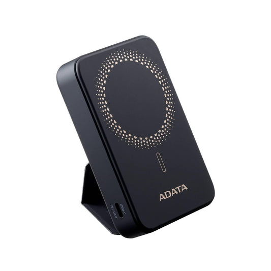 Powerbank inalámbrico ADATA R100, 10,000mAh, Carga rápida QC/PD de 20 W. MAGNETICO. PR100-12BK