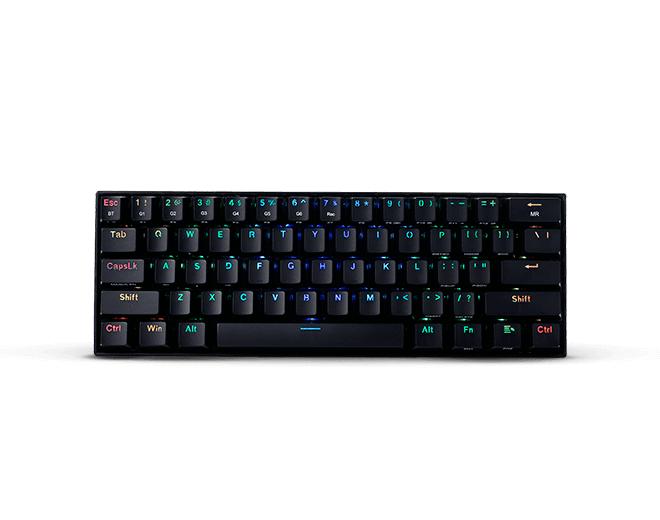 Teclado Mecánico Redragon Draconic , Inglés, Negro, RGB