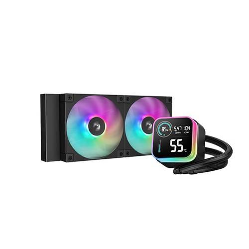 Enfriamiento Liquido DeepCool LQ240 ARGB , 600-2400 RPM Negro R-LQ240-BKLSMW-G-1