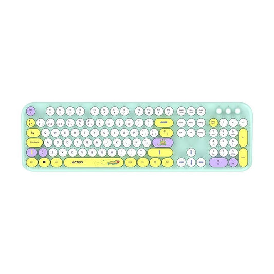Kit Teclado y mouse Inalámbricos 2.4hz Creator Chic K-Colors MK485 Advanced Series Teclado Inalambrico Dongle 2.4Mhz, Rango 10m, 105 teclas
