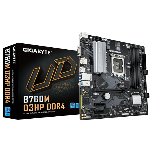 Tarjeta Madre Gigabyte B760M D3HP DDR4, Micro-ATX, LGA 1700, Intel B760, 128GB DDR4, HDMI/DP para Intel