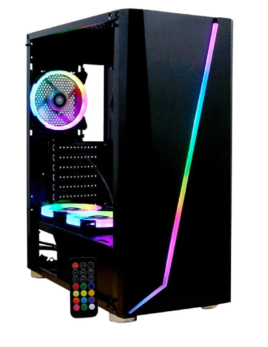 YEYIAN GABINETE GAMER ARMAGEDDON SERIE 2200,ATX Y MICRO ATX  7 ESPACIOS DE EXPANSION, 3 VENt, OPCION A COLOCAR MAS, CONTROL REMOTO, MOD. YGA-68809