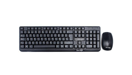KIT TECLADO Y MOUSE VORAGO KM-302 INALAMBRICO NEGRO