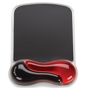 Alfombrilla para Ratón y Reposamuñecas Kensington® Duo Gel Rojo Negro P5116