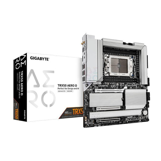 Tarjeta Madre Gigabyte ATX TRX50 AERO D, S-sTR5, DDR5 para AMD
