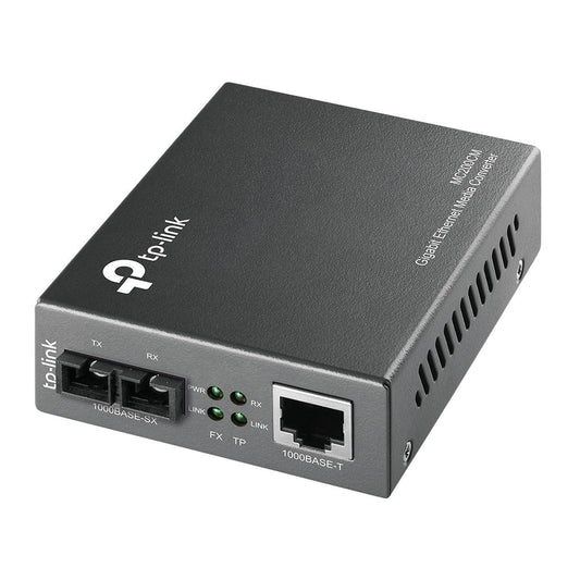 CONVERTIDOR MULTIMEDIA MULTI-MODO GIGABIT TP-LINK MC200CM PARA AMPLIAR LA DISTANCIA DE FIBRA