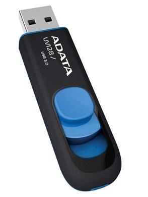 Memoria USB ADATA UV128, Negro, 32 GB,  USB 3.2 (retrocompatible con 3.0 y 2.0), 100 MB/s