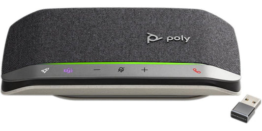 Altavoz Poly Sync 20 con certificacion MTs, USB-A, Bluetooth (BT600), 3 microfonos, portatil