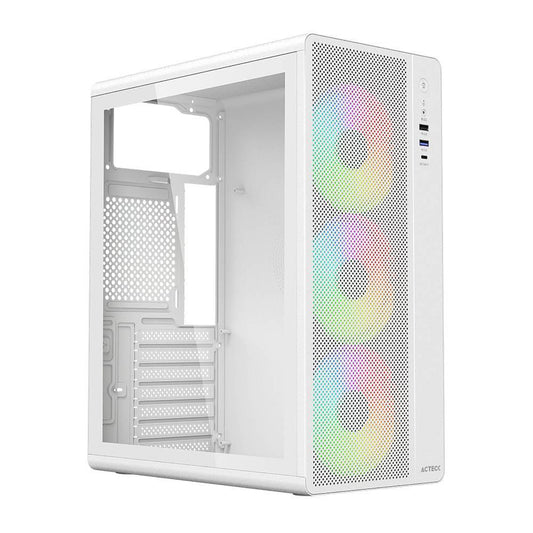 Gabinete Media Torre ESSEN PRO X GM767 ELITE Series, Color Blanco. AC-941716