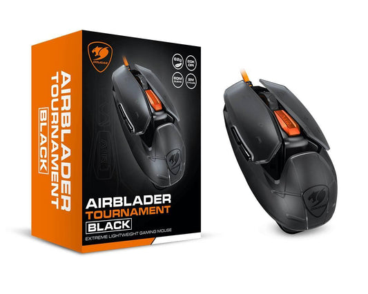 MOUSE COUGAR AIRBLADER TOURNAMENT NEGRO (3M487WONB.0001) OPTICO,20000DPI,6BOTONES,650IPS, ALAMBRICO