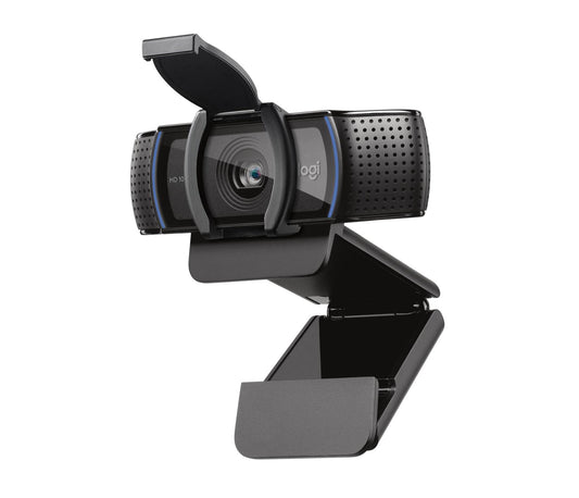 Webcam LOGITECH C920s, 720p, Vídeo Full HD 1080p más Rápido y Fluido, Videoconferencias HD 720p, Audio Estéreo Natural (Dos Micrófonos)