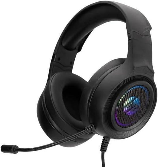 AURICULARES ESTÉREO PARA JUEGOS CON USB HP DHE-8008U  USB. LUZ RGB