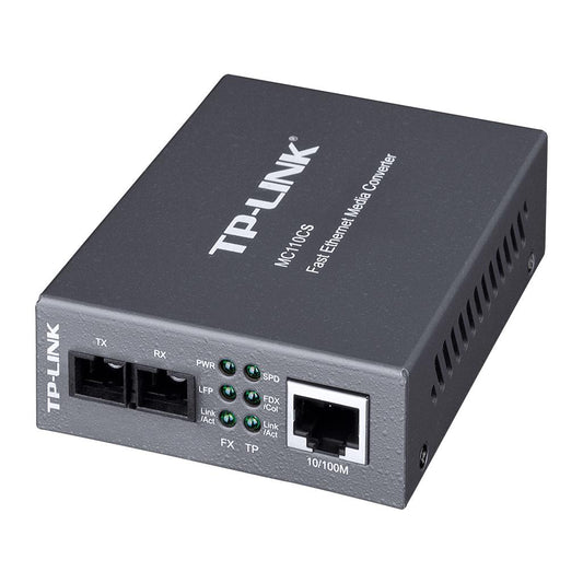 CONVERTIDOR MULTIMEDIA DE MODO INDIVIDUAL DE 10/100MBPS CON COMPLETO O DOBLE DUPLEX DE TRANSFERENCIA TP-LINK  MC110CS