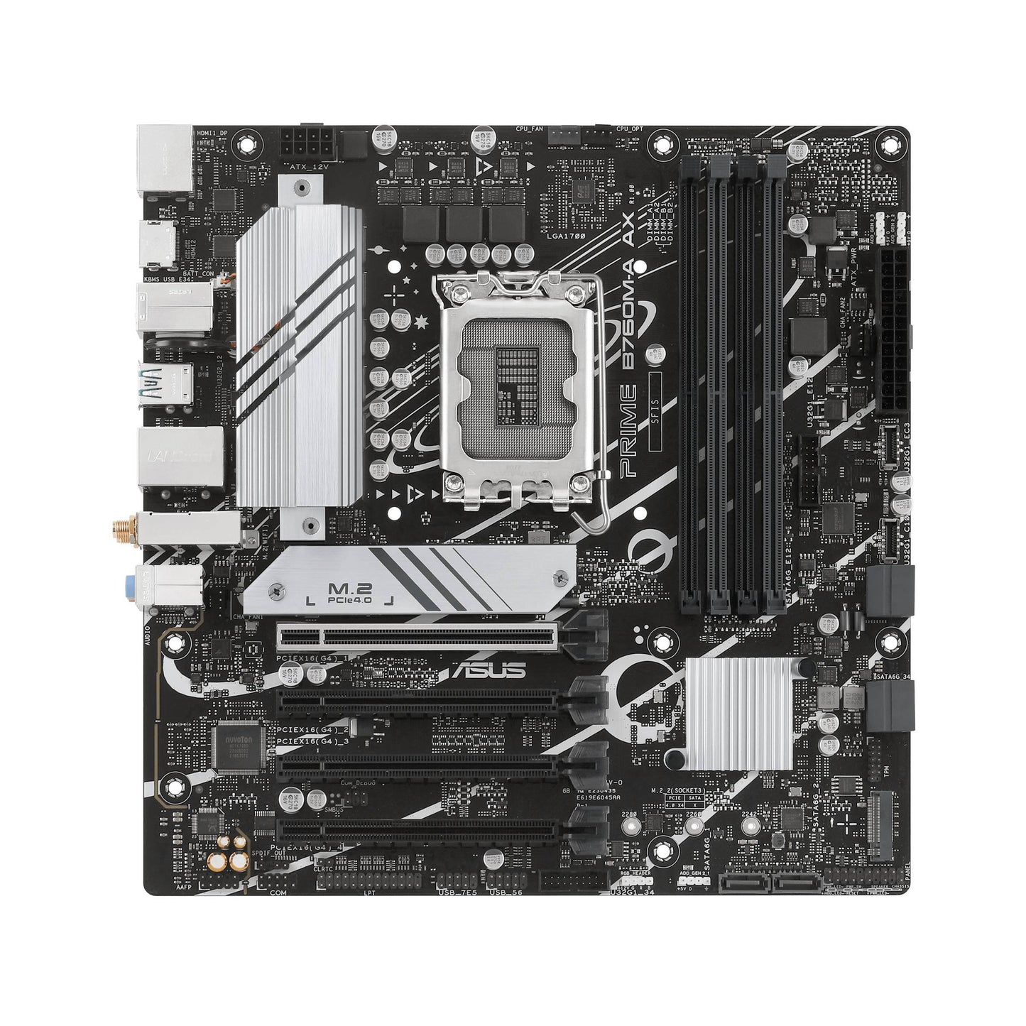 Tarjeta Madre ASUS PRIME A620M-K, mATX, AMD, Ryzen series 7000/8000,PCIe 4.0 M.2, DisplayPort, HDMI™, USB 3.2 Gen 1 Tipo-A, SATA 6 Gbps, Aura Sync