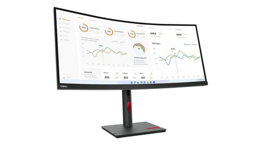 Monitor Lenovo T34W-30, Pantalla 34 Pulgadas Curvo (3440x1440), HDMI, DisplayPort, Garantia 3 años con fabricante.
