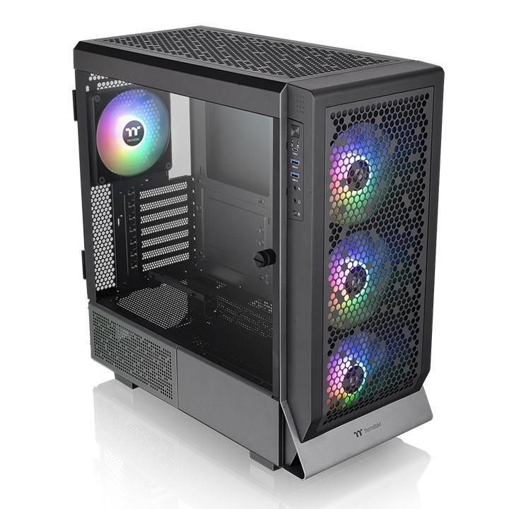Gabinete Thermaltake Ceres 500 TG ARGB Negro Mid Tower, ATX/E-ATX/Micro ATX/Mini-ITX, USB 3.0, sin Fuente, 4 Ventiladores Instalados ARGB