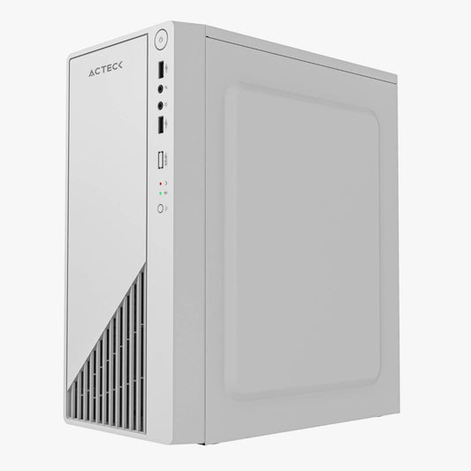 Gabinete Mini Torre Acteck KIOTO GC220F ESSENTIAL SERIES Factor de forma: Mini Torre, Tarjetas madre compatibles: Micro ATX y Mini ITX