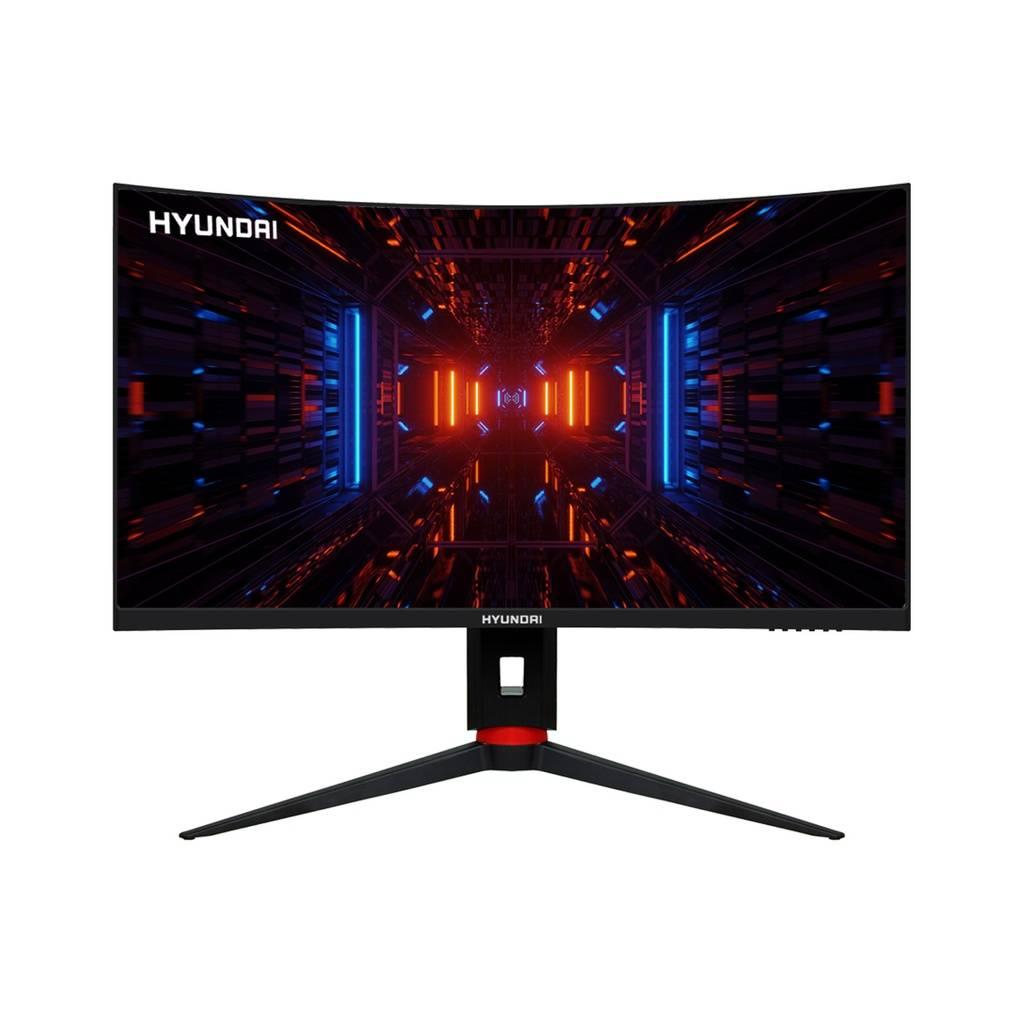 Monitor Gaming, Curvo, LED,  HYUNDAI 31.5 Pulgadas  HT32CGMBK04 Resolución 2560x1440,180Hz, Incluye cable HDMI, Negro