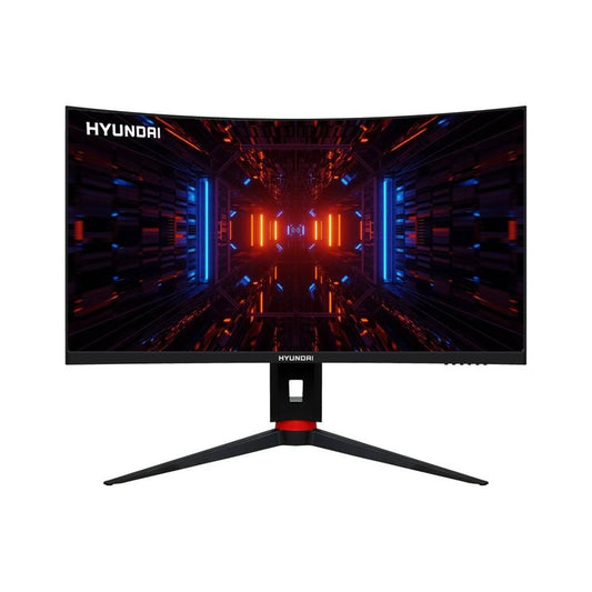 Monitor Gaming, Curvo, LED,  HYUNDAI 31.5 Pulgadas  HT32CGMBK04 Resolución 2560x1440,180Hz, Incluye cable HDMI, Negro