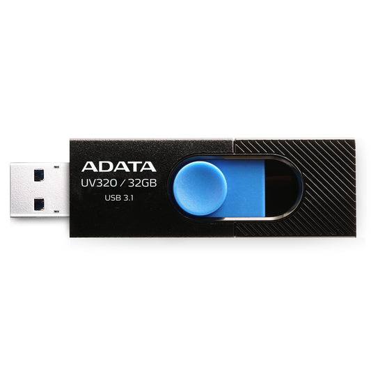 Memoria USB ADATA AUV320-32G-RBKBL, Negro / Azul, 32 GB, USB 3.2