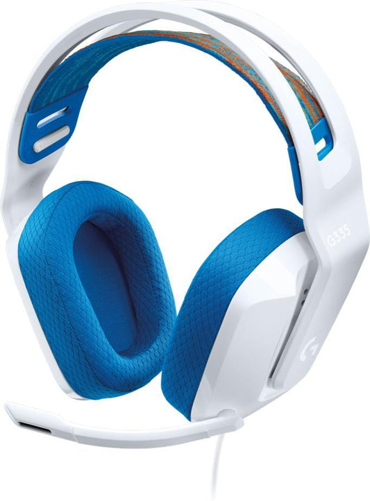 Diademas LOGITECH G335, Diadema, Blanco/Azul