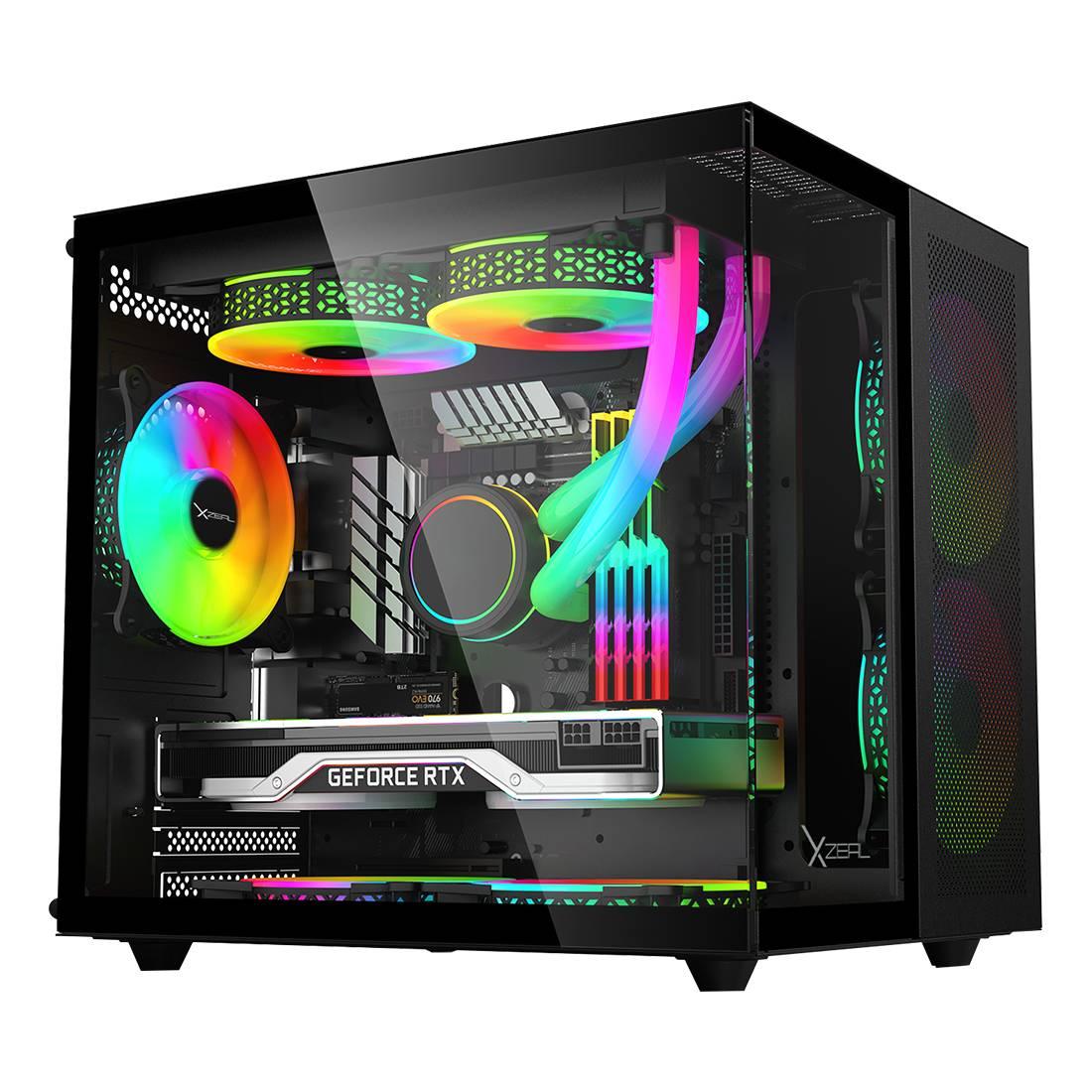 Gabinete CUBO GAMER CXi1 Negro. XZGAMC1B