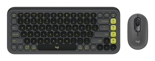 Kit Logitech POP 920-013052 Teclado y mouse Bluetooth. Color grafito y verde.