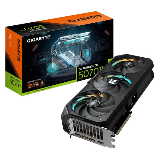 Tarjeta de Video GIGABYTE  GV-N507TGAMING OC-16GD Procesamiento de gráficos GeForce RTX 5070 Ti