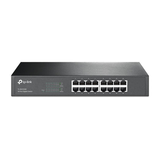 Switch TP-LINK, Gris, 10/100/1000 Mbps, 16ptos, Escritorio