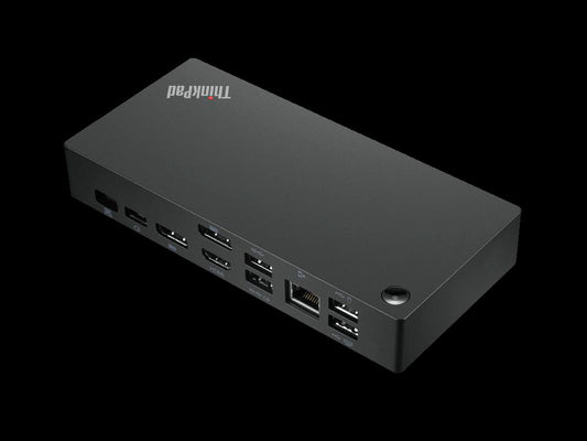 Docking Station ThinkPad Universal USB-C 40AY0090US, HDMI, DisplayPort. Color Negro