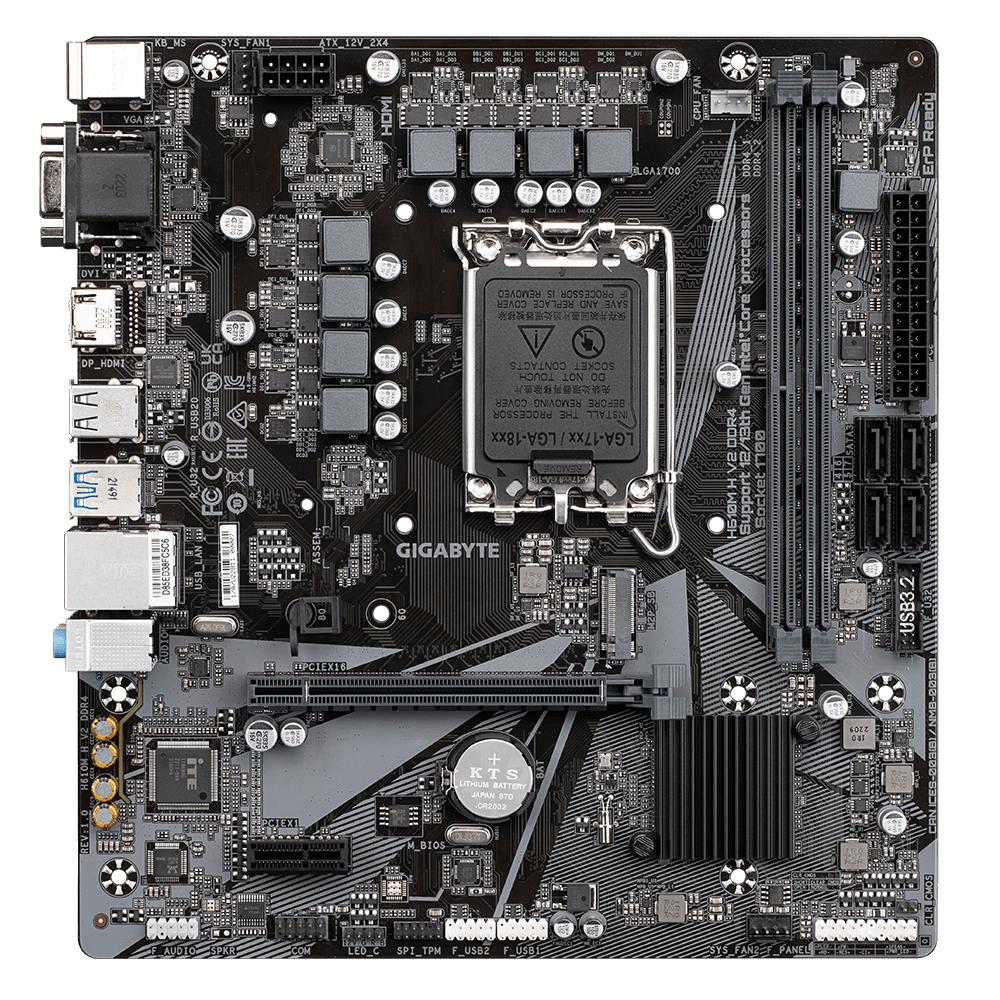 Tarjeta Madre Gigabyte Micro-ATX H610M H V2 DDR4, S-1700, Intel H610 Express, HDMI, 64GB DDR4 para Intel