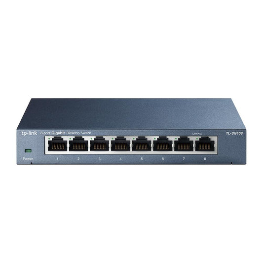 Switch  TP-LINK TL-SG108, Negro, 8, 10/100/1000 Base-T(X)