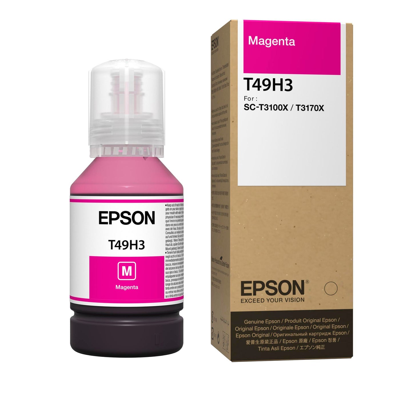 Botella de Tinta EPSON T49H300 , Magenta, Sure Color T3170X, Botella
