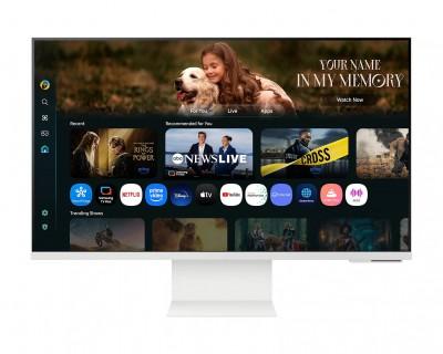 MONITOR SAMSUNG SMART M8, M80F, 32 PULGADAS, 4K-UHD, Flat, 60Hz, 4MS, LS32FM801ULXZX