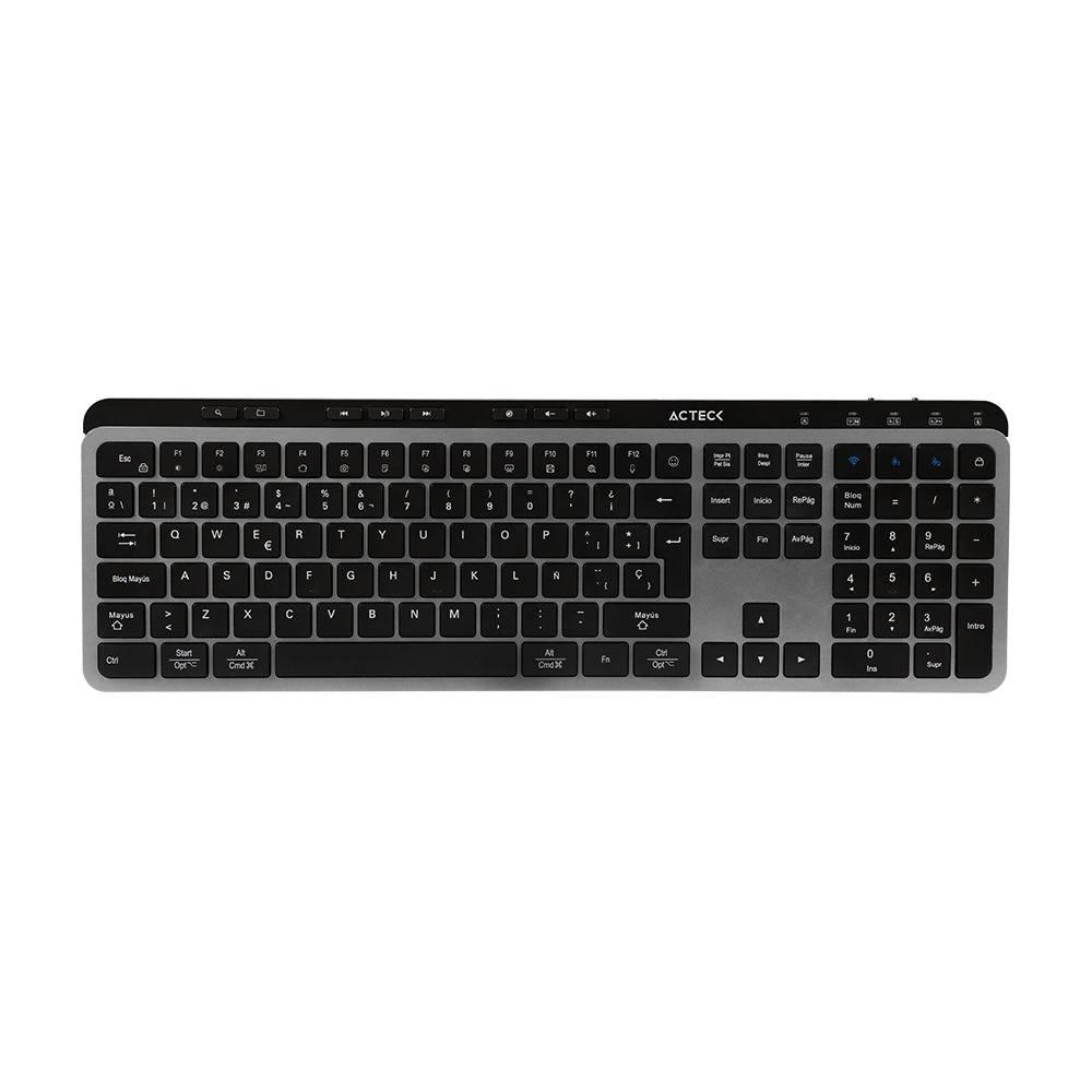 Kit Teclado y mouse Inalámbrico 2.4hz Creator Krea MK755 Acteck Advanced Series Teclado Inalámbrico Dongle 2.4Mhz, Rango 10m