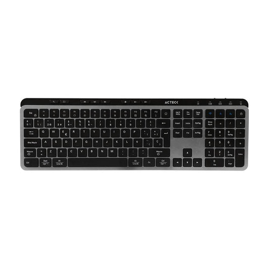 Kit Teclado y mouse Inalámbrico 2.4hz Creator Krea MK755 Acteck Advanced Series Teclado Inalámbrico Dongle 2.4Mhz, Rango 10m