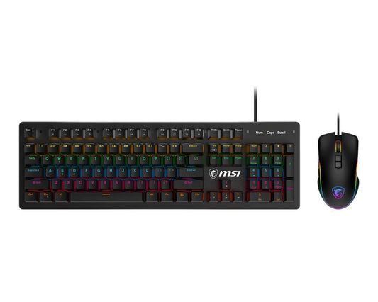 Kit de teclado y mouse Gaming MSI FORGE GK300 COMBO BLUE