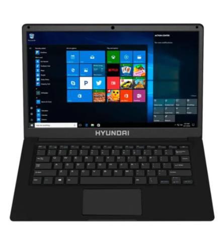 Laptop Hyundai HyBook HTLB14INC4Z1EBK1TB, 14.1 Pulgadas Intel Celeron N3350, 4GB,  64GB +1TB HDD, Windows 10 Home S, Teclado Ingles