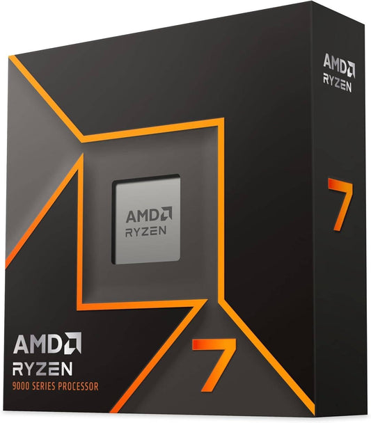 AMD RYZEN 7 9700X, 8 núcleos, socket AM5, No incluye ventilador, Con gráficos incluidos.