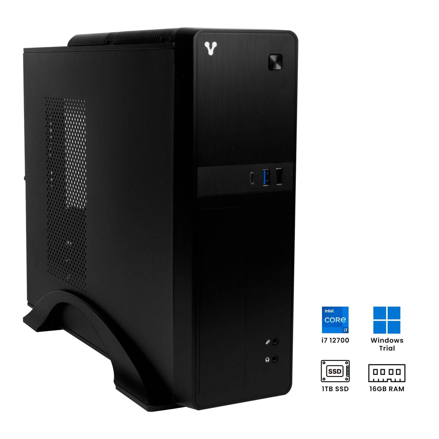 COMPUTADORA VORAGO SLIMBAY 5 CORE I7 12700 16GB 1T SSD WIN TRIAL Incluye teclado y mouse