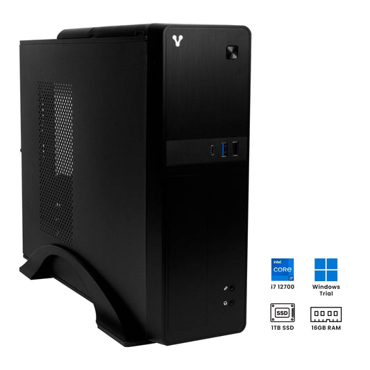 COMPUTADORA VORAGO SLIMBAY 5 CORE I7 12700 16GB 1T SSD WIN TRIAL Incluye teclado y mouse