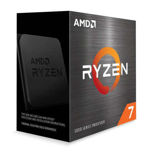 AMD RYZEN 7 5800X, 8 núcleos, socket AM4, No incluye ventilador, Se requiere una tarjeta gráfica independiente.