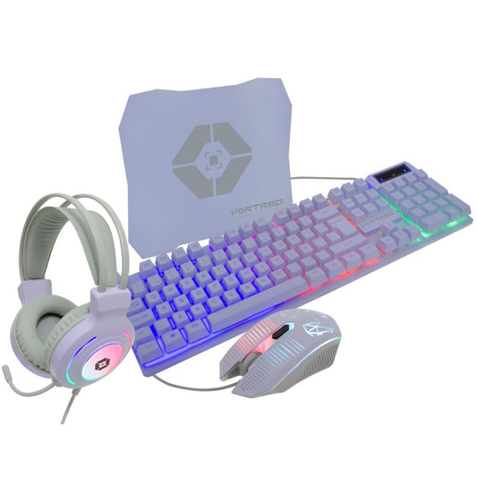 Kit Teclado Mouse y Audifonos Gamer Sonido Envolvente 7.1 Berry | VORTRED