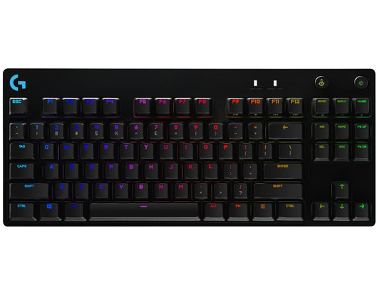 Teclado Mecánico Gaming LOGITECH PRO, USB, Estándar, Inglés, Negro, RGB