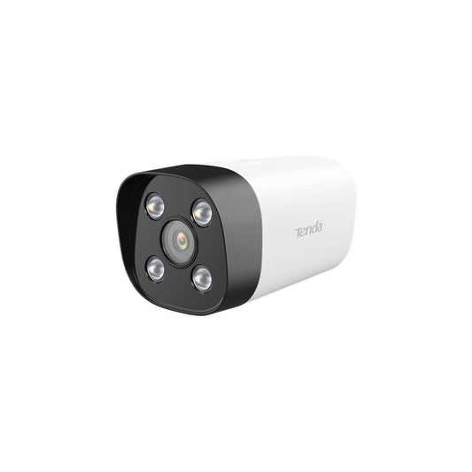 Cámara formato bala con lente optico de 4MP (2560 * 1440) de alto rendimiento en interiores y exteriores, permite uso de NVR y  mediante app, POE